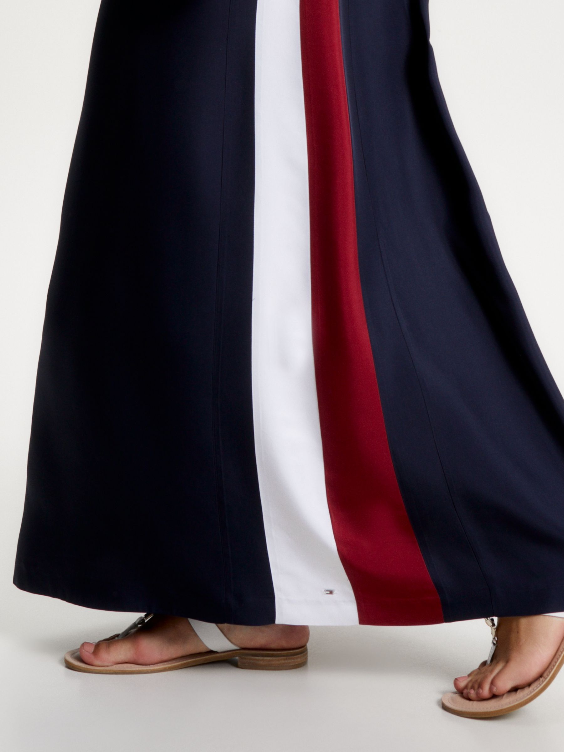 Tommy Hilfiger Curve Global Stripe Dress, Desert Sky, 20