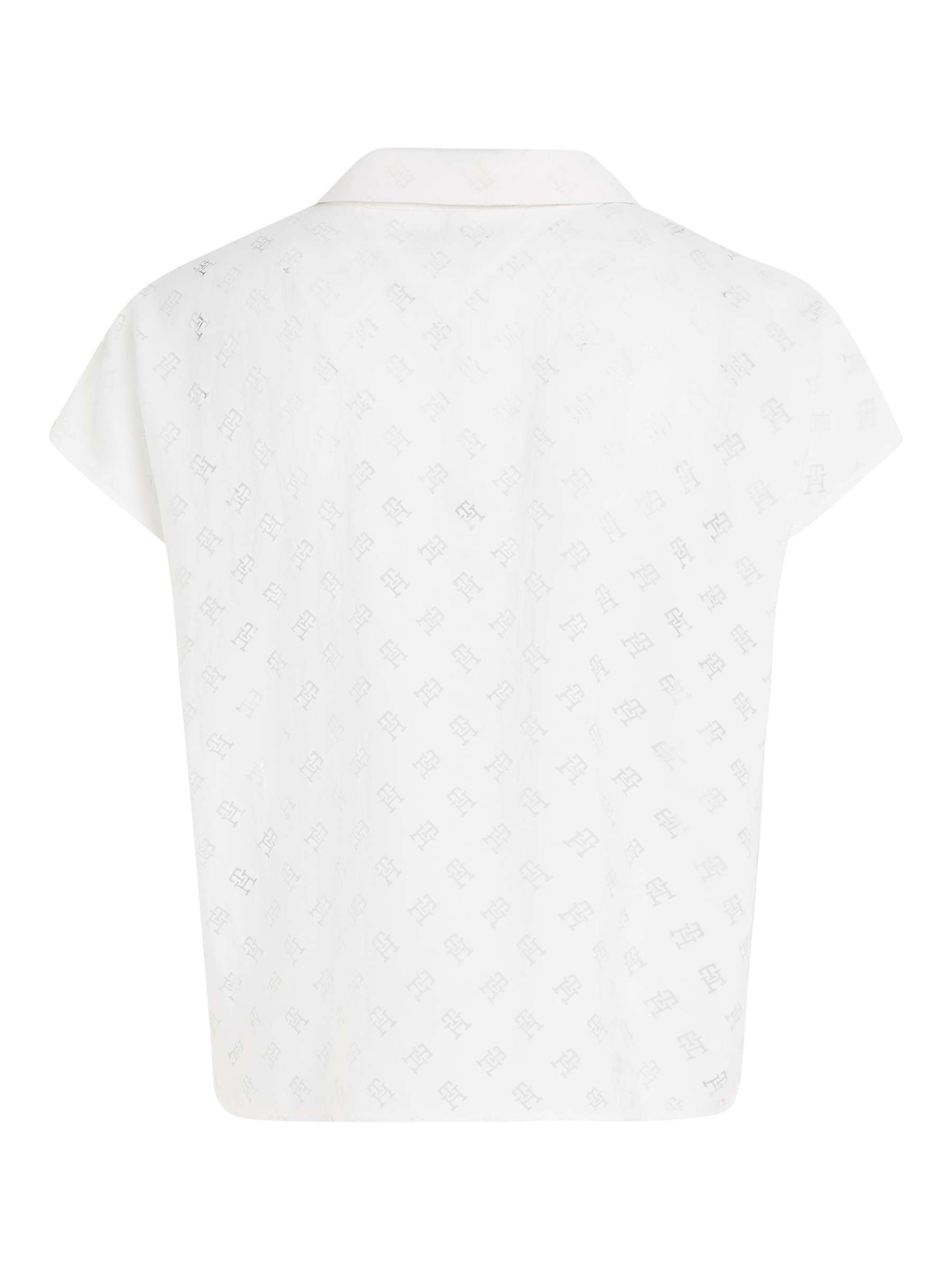 Buy Tommy Hilfiger Devore Short Sleeved Shirt, Optic White Online at johnlewis.com