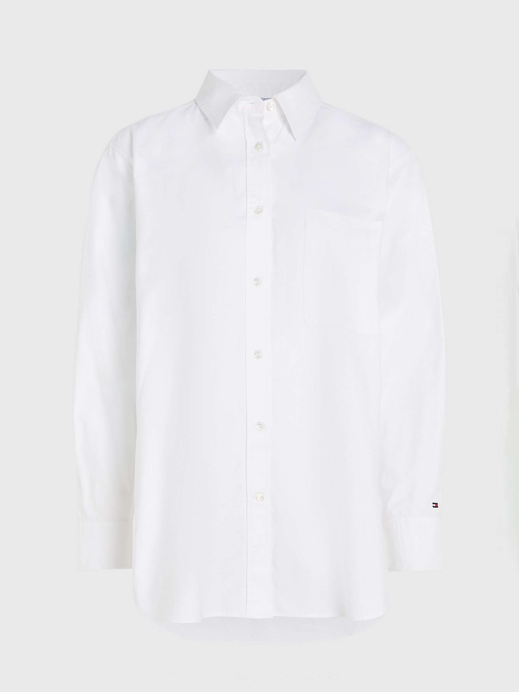 Buy Tommy Hilfiger Oversized Oxford Shirt, Optic White Online at johnlewis.com