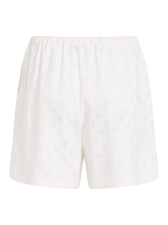 Tommy Hilfiger Monogram Devore Shorts, Optic White