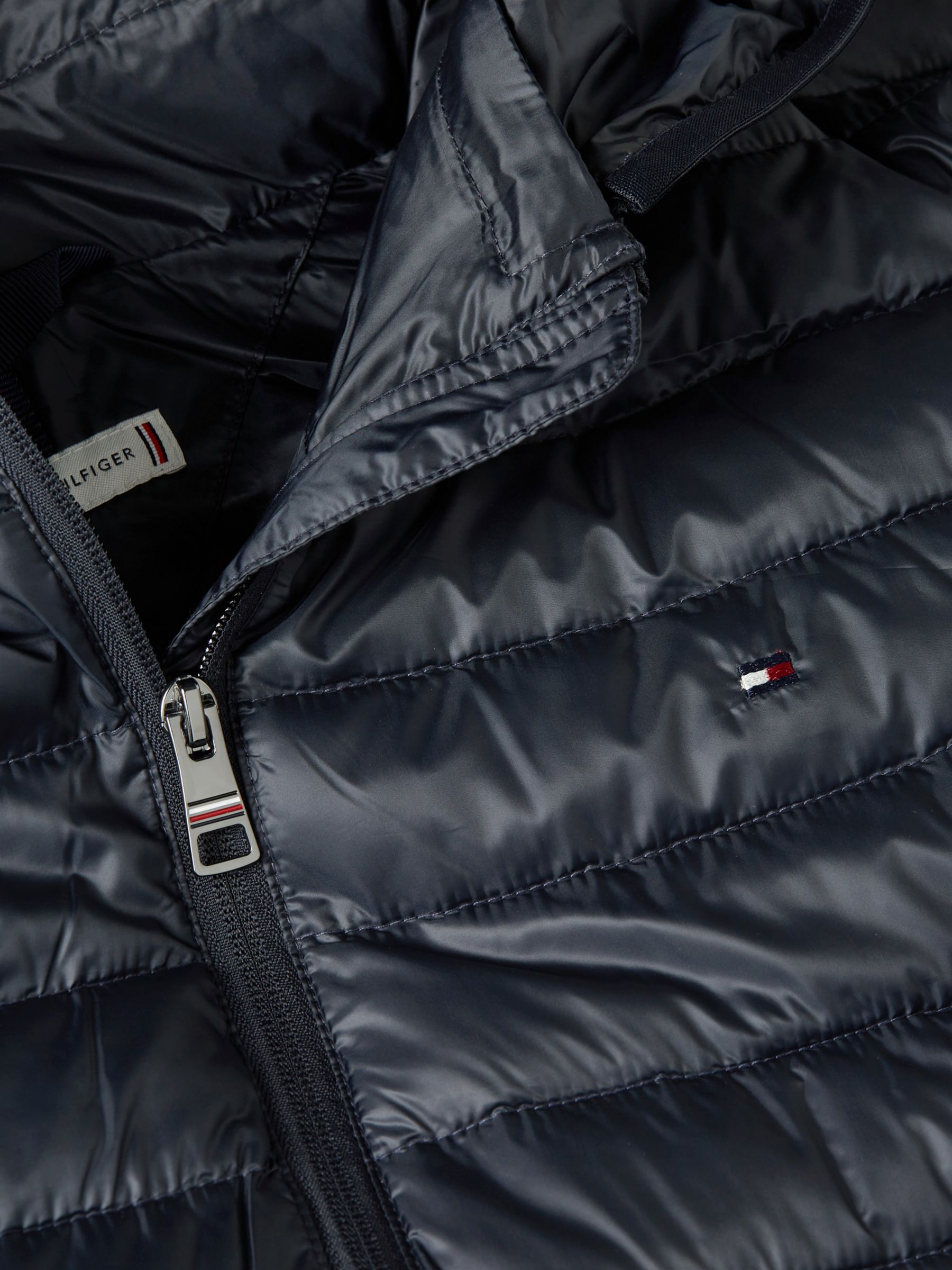 Tommy Hilfiger Curve Padded Jacket, Desert Sky at John Lewis & Partners