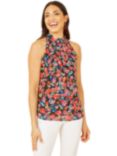 Yumi  Floral Halter Neck Top, Multi