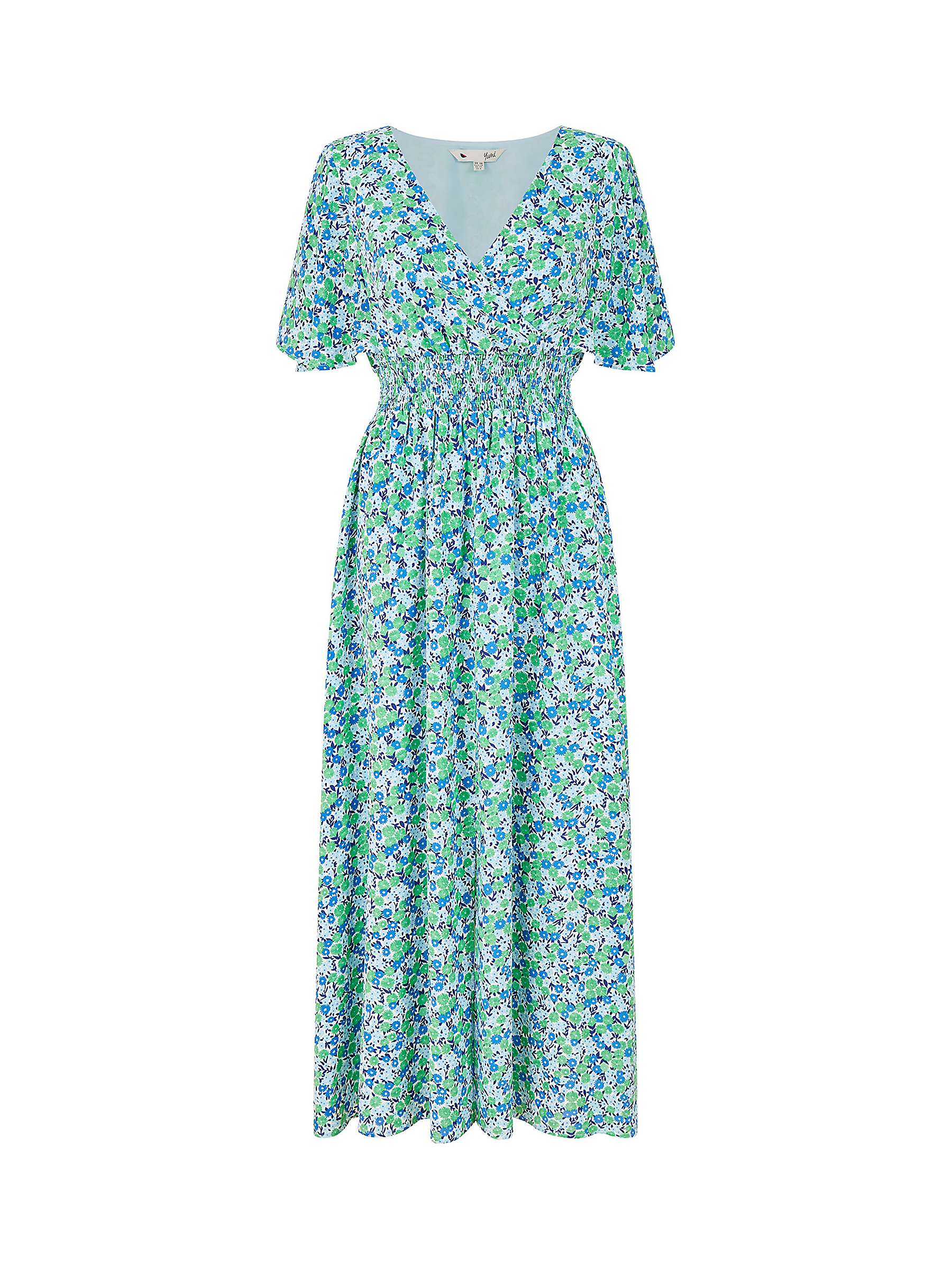 Buy Yumi Ditsy Print Maxi Dress, Green Online at johnlewis.com