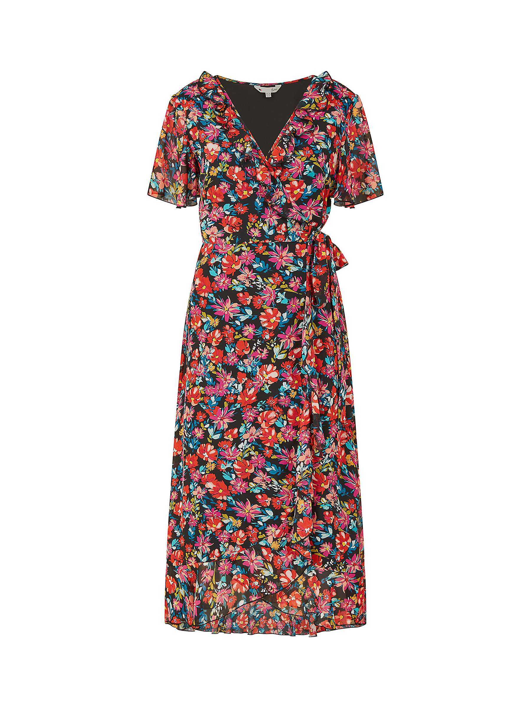 Yumi Floral Print Wrap Dress, Multi at John Lewis & Partners