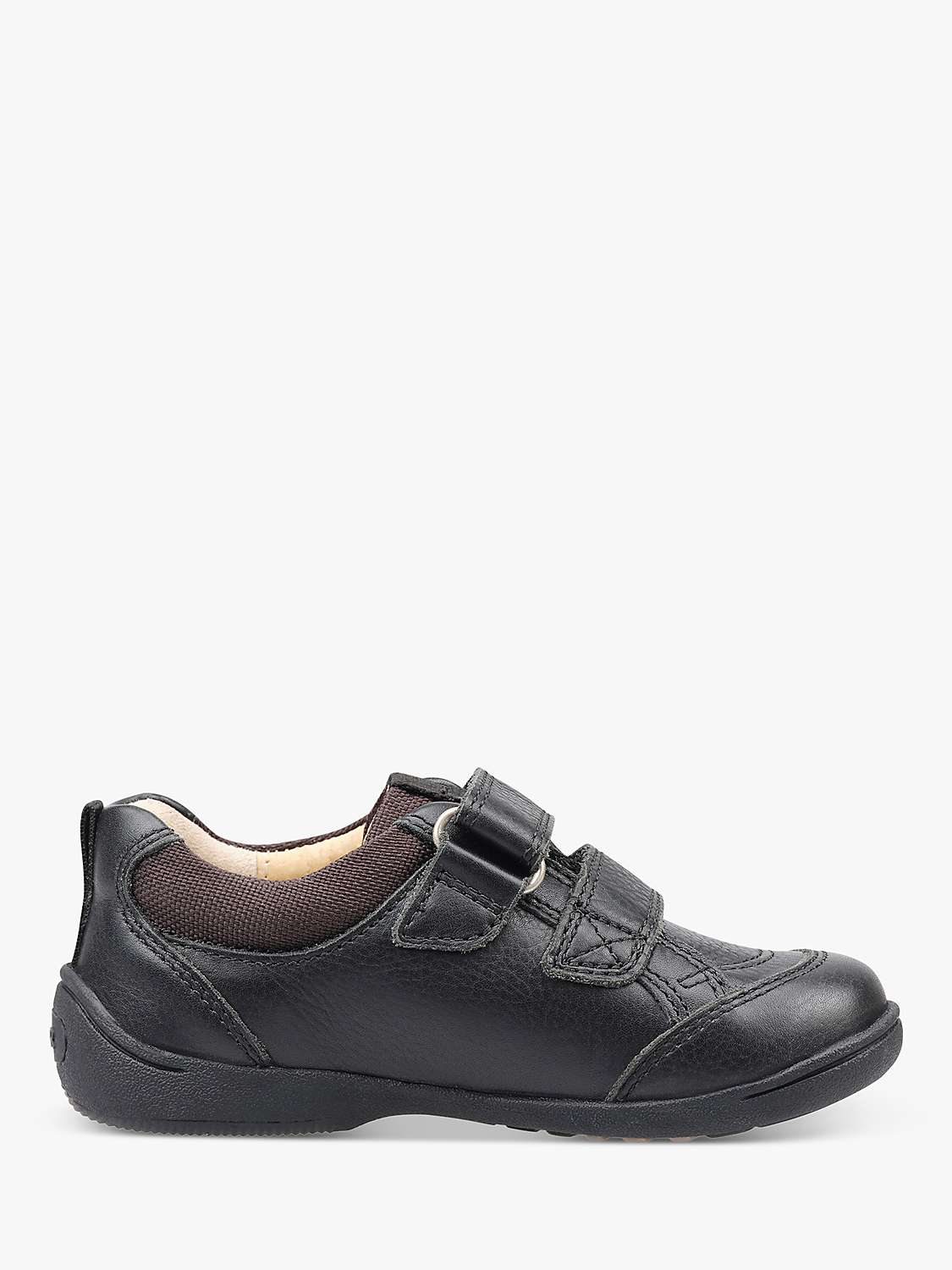 Buy Start-Rite Kids' Zigzag Leather School Shoes, Black Online at johnlewis.com
