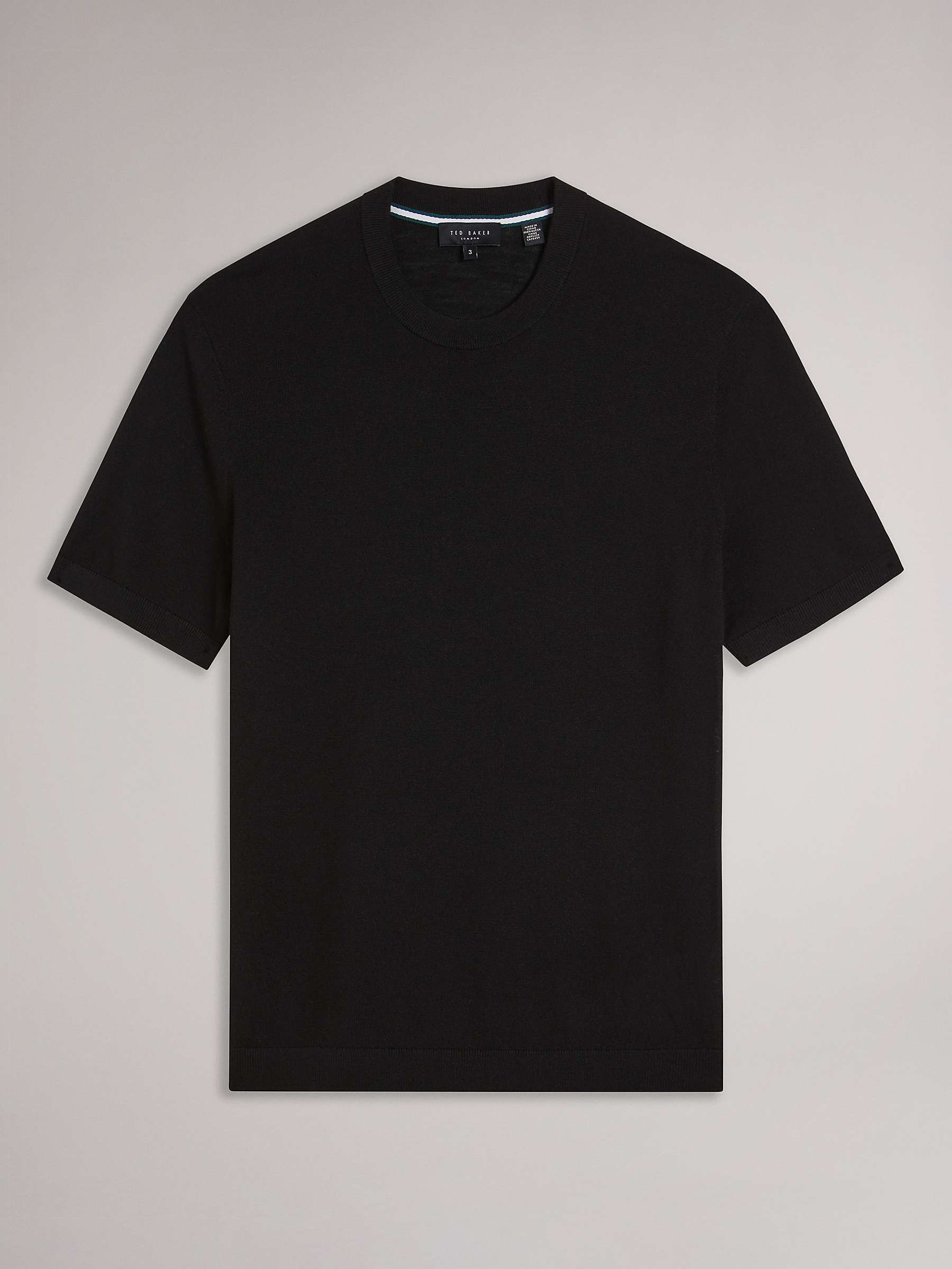 Buy Ted Baker Senti Wool Short Sleeve Knitted T-Shirt Online at johnlewis.com