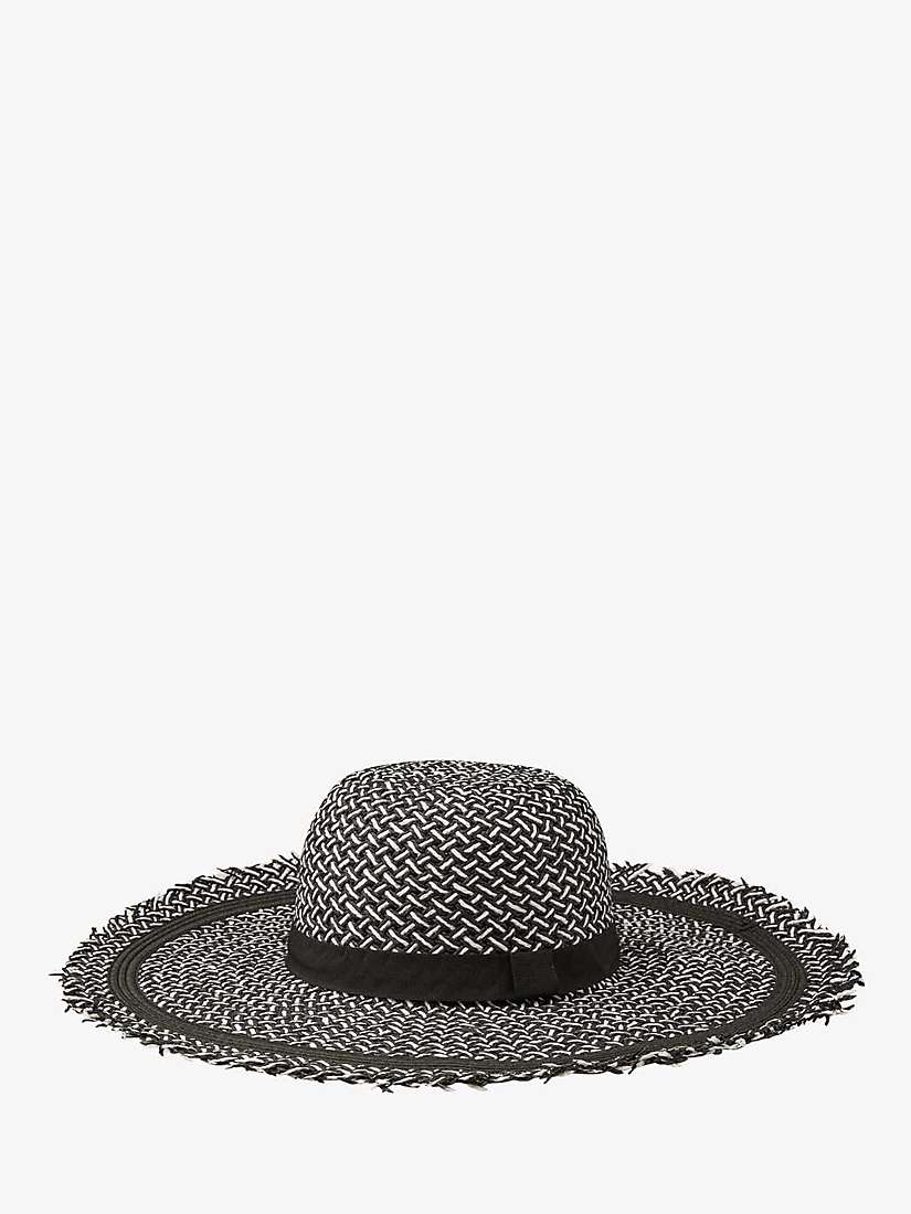 Buy Unmade Copenhagen Malea Sun Hat, Art White/Black Online at johnlewis.com