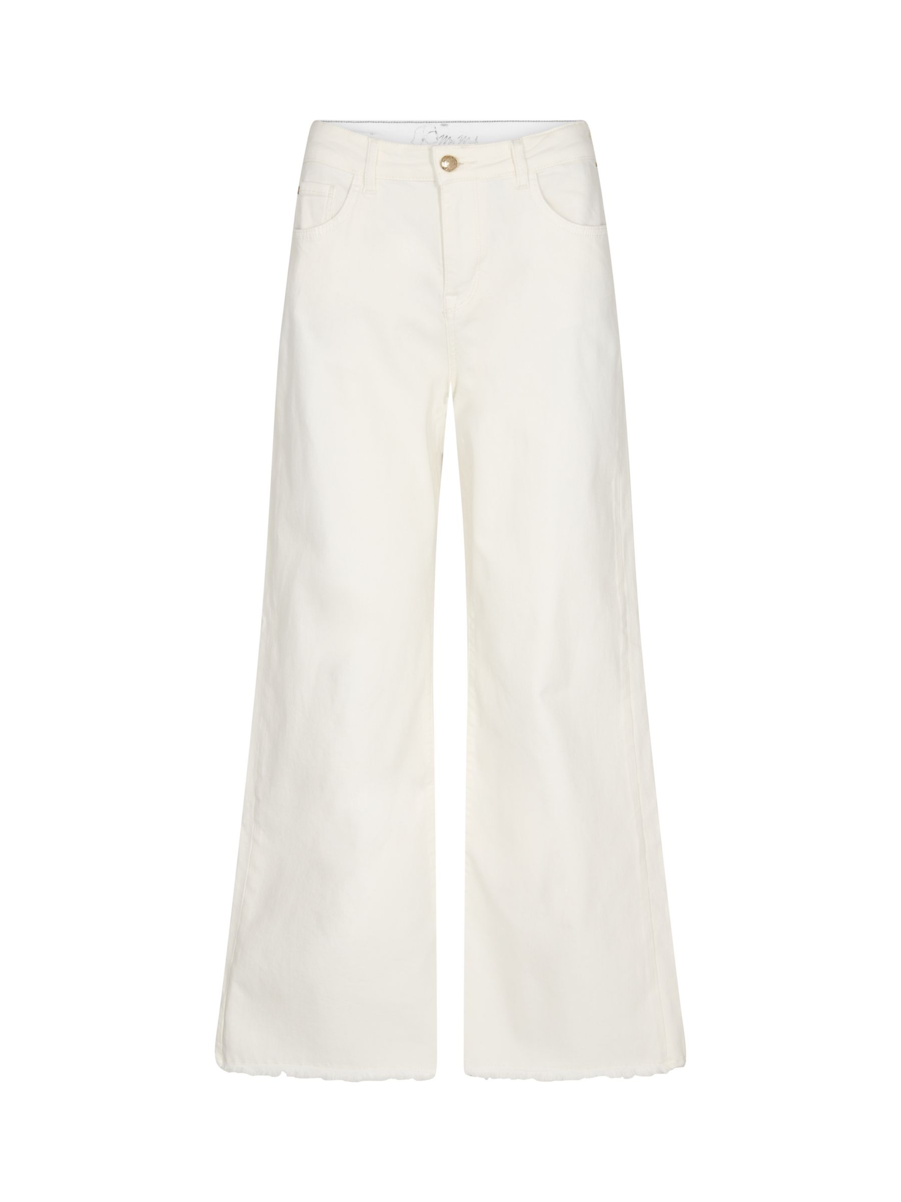 Buy MOS MOSH Dara Kyle Wide Leg Raw Hem Jeans, Off White Online at johnlewis.com