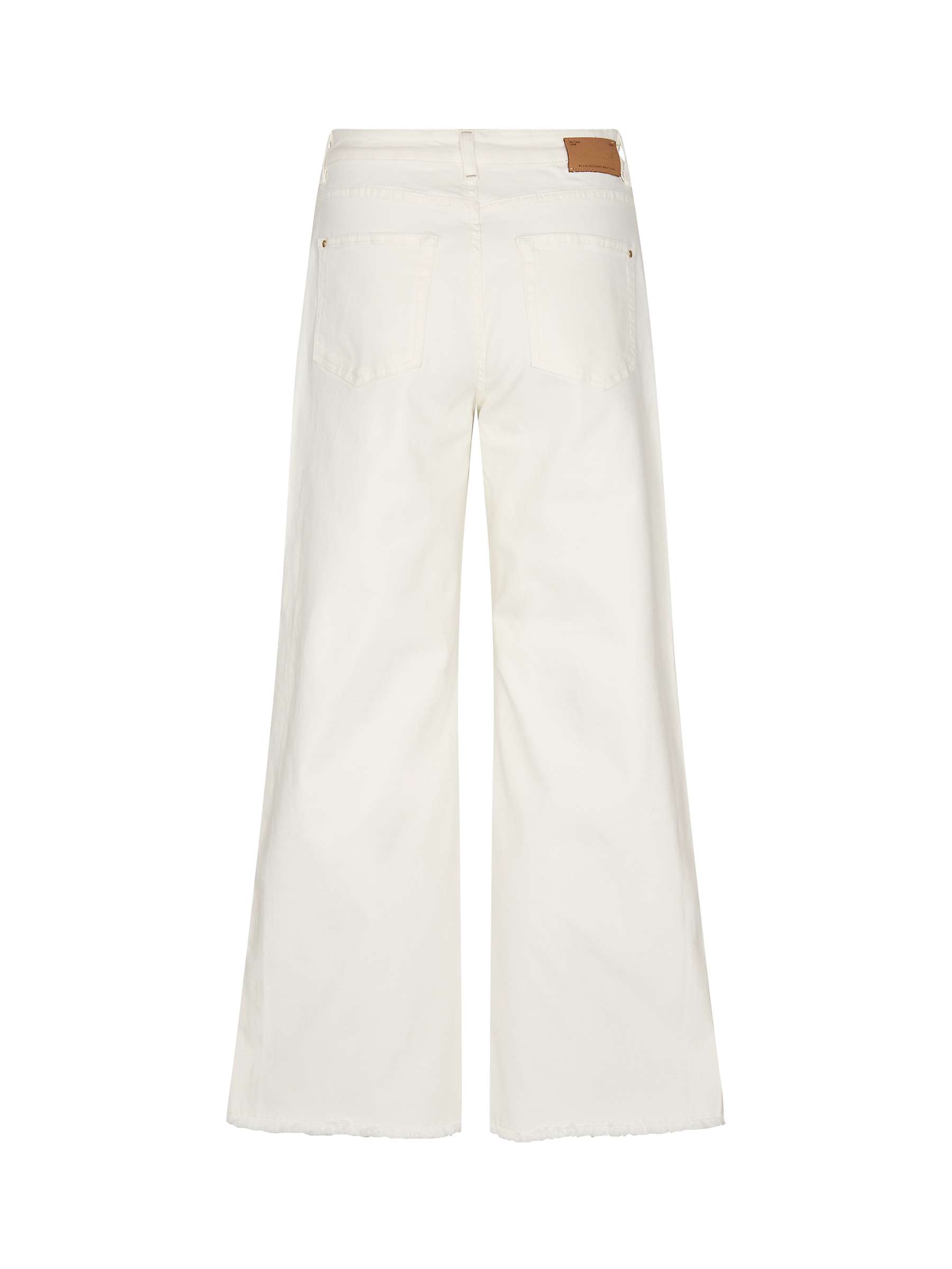 Buy MOS MOSH Dara Kyle Wide Leg Raw Hem Jeans, Off White Online at johnlewis.com