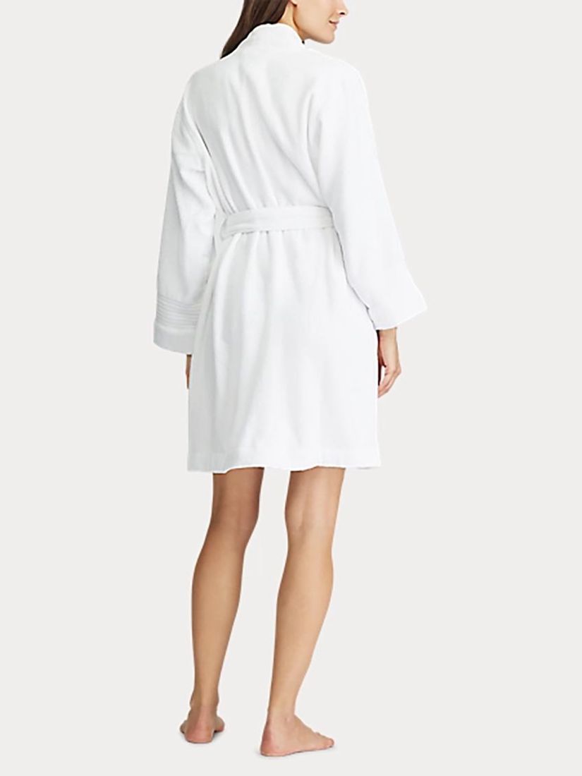 Lauren Ralph Lauren Greenwich Towelling Robe, White, S