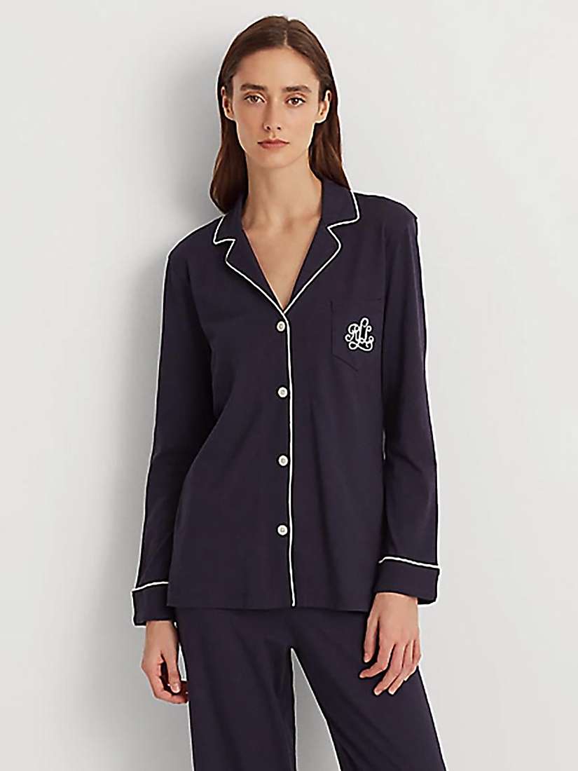 Buy Lauren Ralph Lauren Notch Collar Long Sleeve Pyjamas Online at johnlewis.com