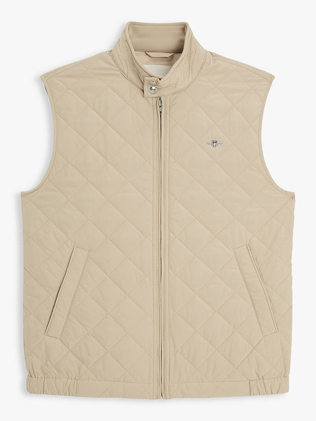 GANT Quilted Windcheater Gilet, Dry Sand