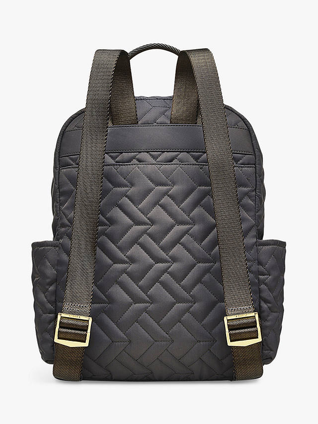 Radley Finsbury Park Medium Zip Around Quilted Backpack, Charcoal