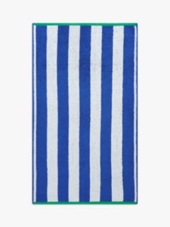 John Lewis ANYDAY Stripe Hand Towel, Cobalt