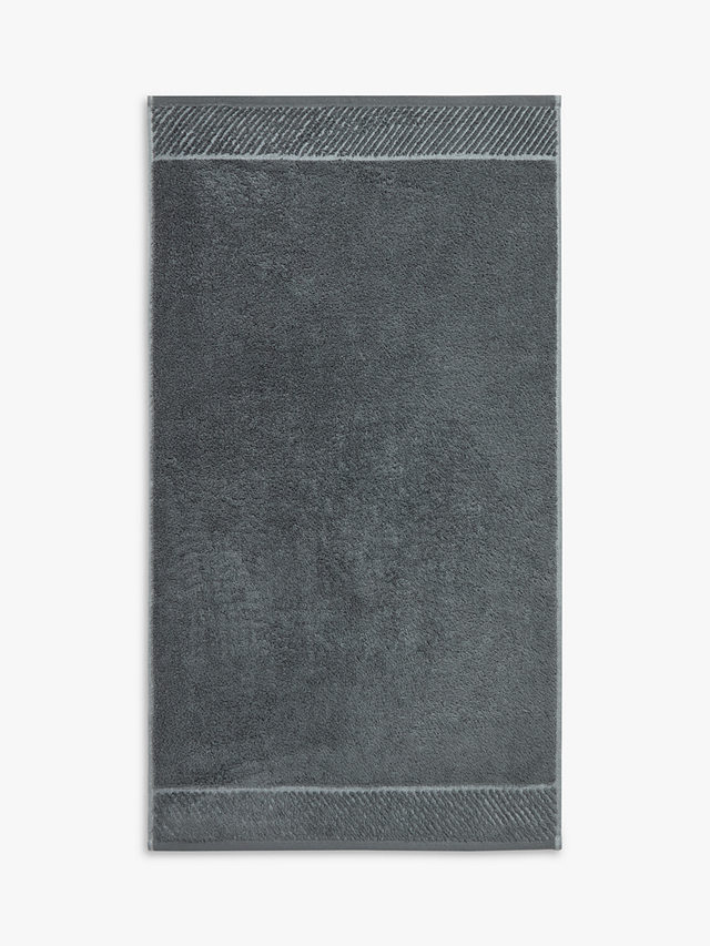 John Lewis ANYDAY Quick Dry Hand Towel, Steel