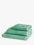 John Lewis ANYDAY Semi Plain Cotton Towel with Hanging Loop, Jadeite
