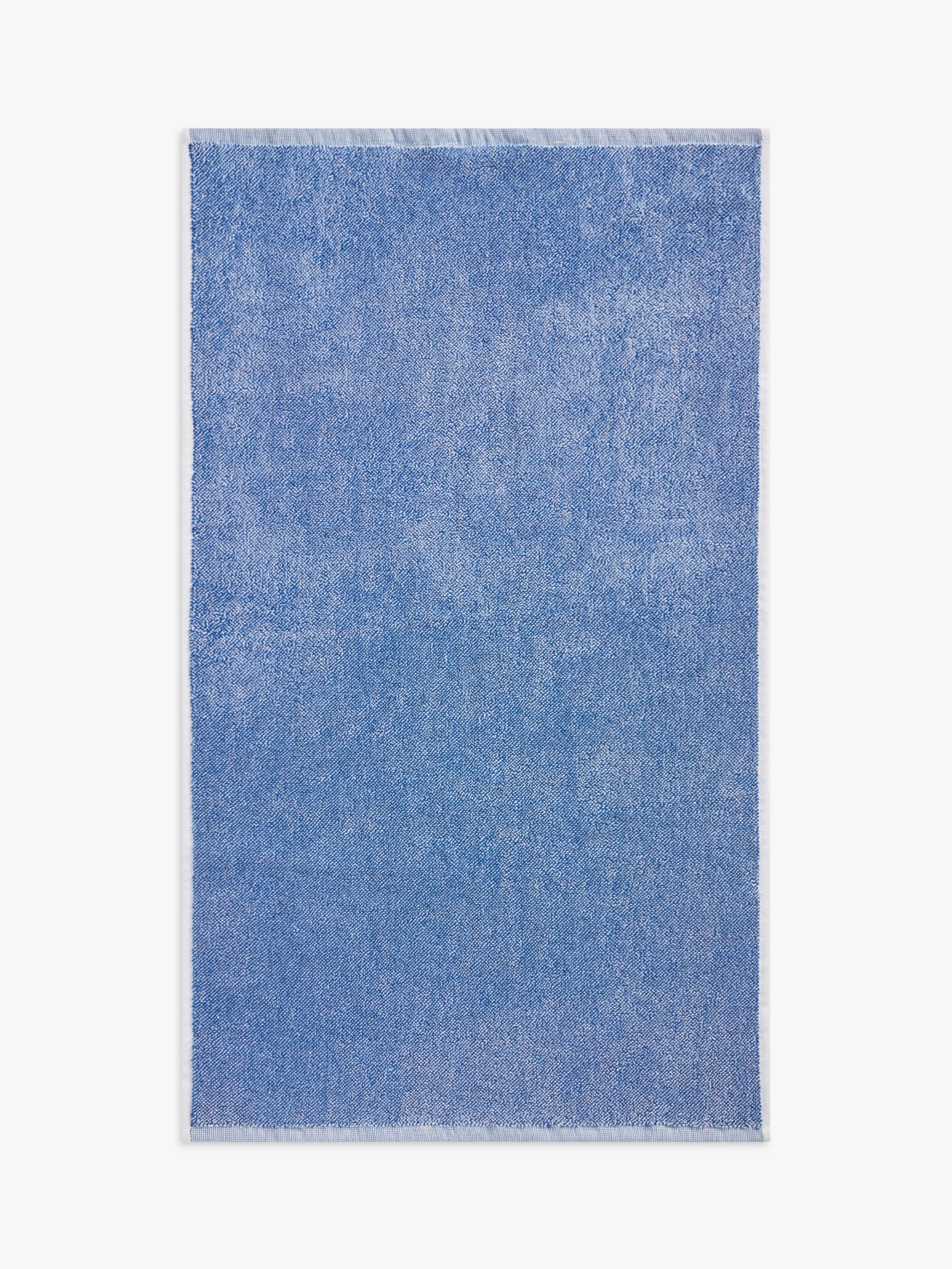 John Lewis ANYDAY Semi Plain Cotton Towel with Hanging Loop, Cobalt