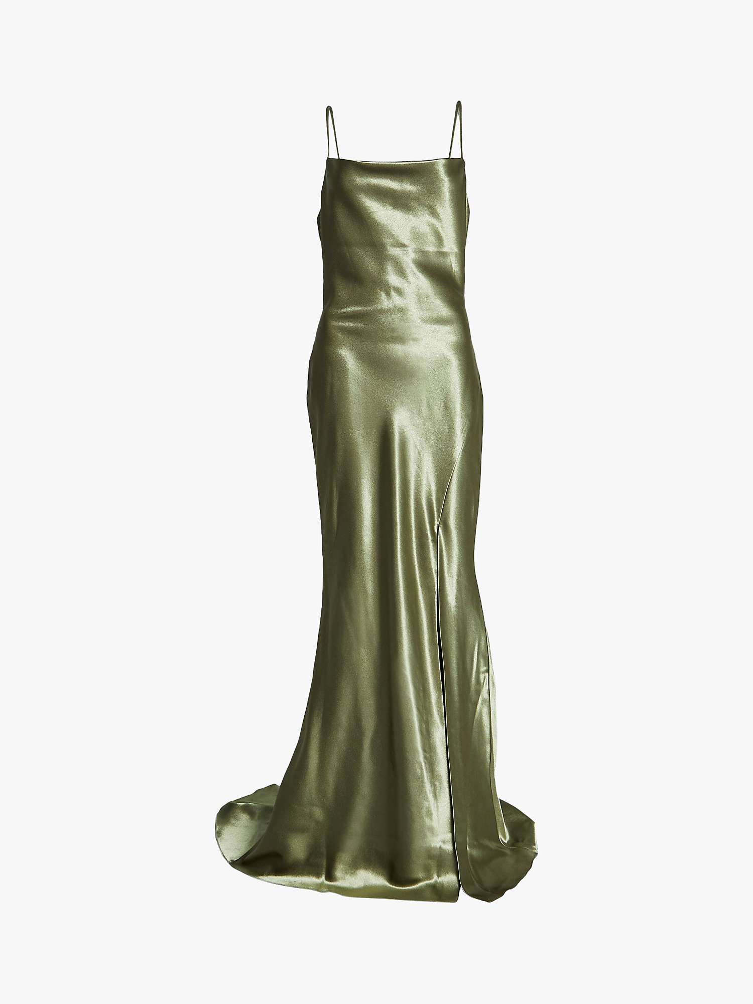 Buy True Decadence Satin Cowl Neck Maxi Dress, Sage Green Online at johnlewis.com