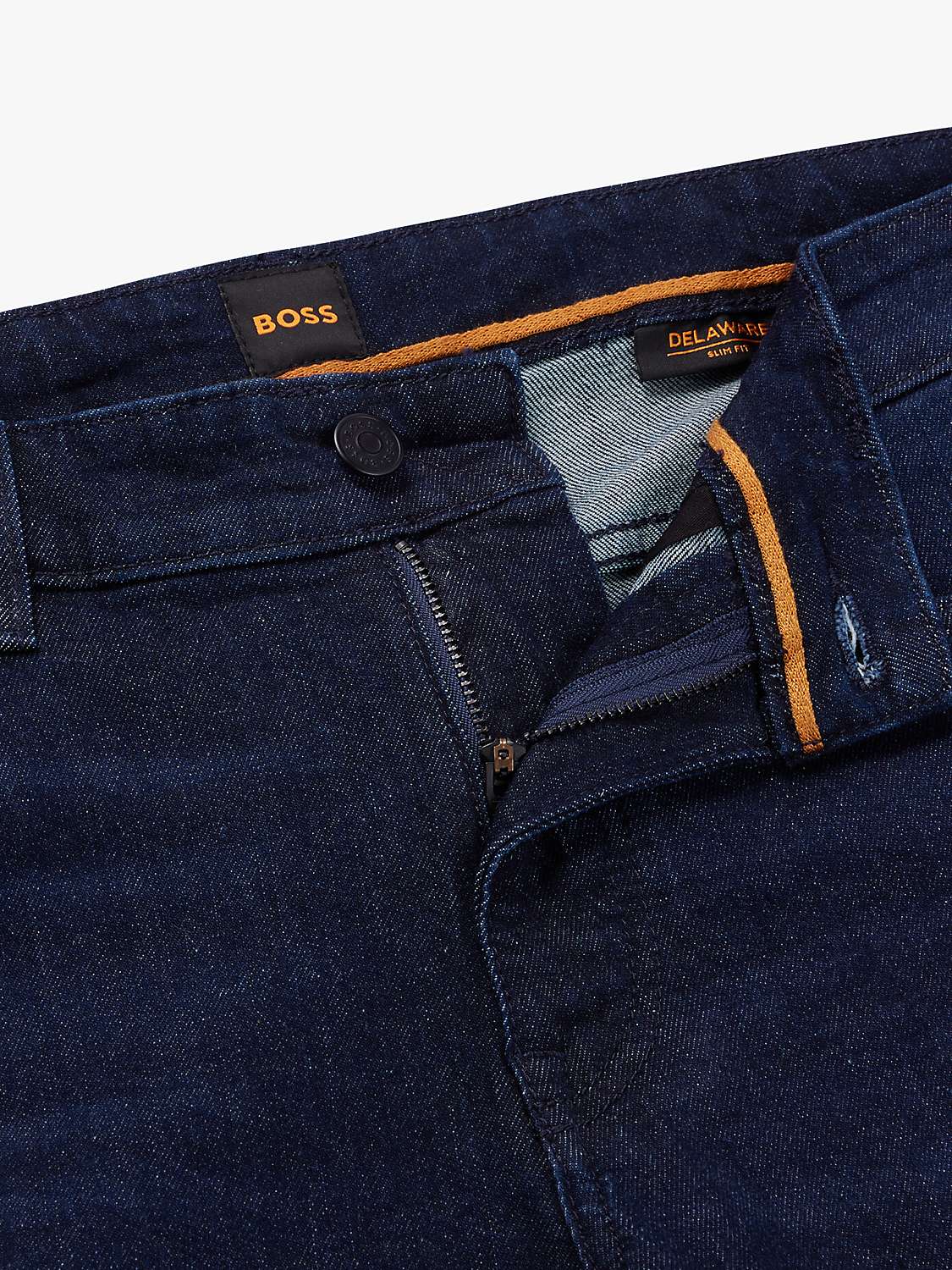 HUGO BOSS Delaware Jeans, Dark Blue at John Lewis & Partners
