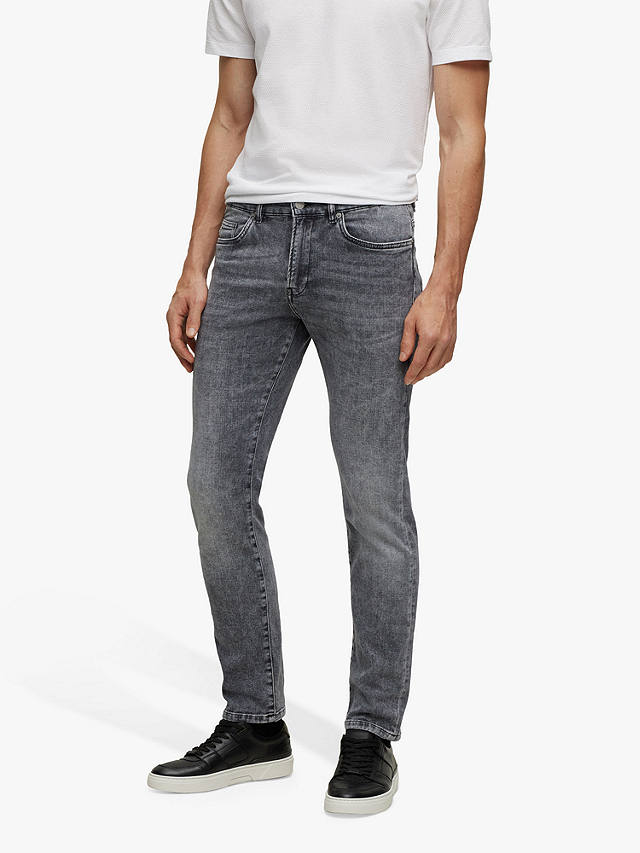 BOSS Delware Slim Fit Jeans, Charcoal, Charcoal