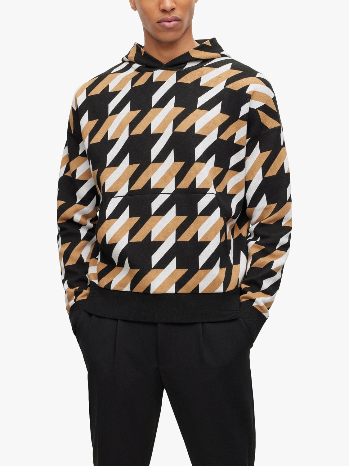 LV Abstract Houndstooth Crewneck - Men - Ready-to-Wear
