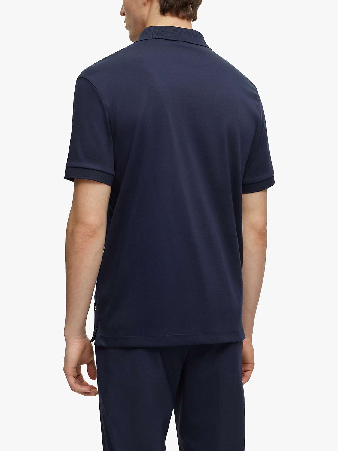 Buy BOSS Parlay 143 Polo Shirt, Dark Blue Online at johnlewis.com