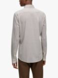 BOSS Roan Kent Striped Slim Fit Shirt, Open Green
