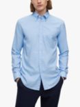 BOSS Roan Long Sleeve Slim Fit Shirt, Patel Blue