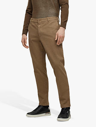 BOSS Two-Tone Stretch-Cotton Twill Regular Fit Chinos