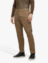 BOSS - Regular-fit trousers in stretch-cotton twill