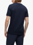 BOSS Tessler 140 Short Sleeve Plain T-Shirt, Navy