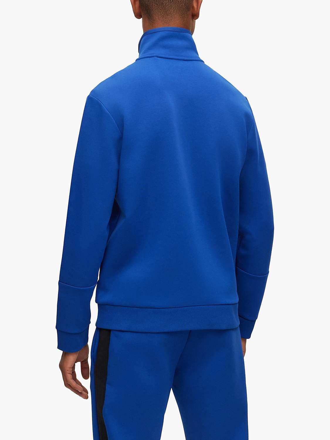 Buy BOSS Skaz Logo Embroidered Track Top, Bright Blue Online at johnlewis.com