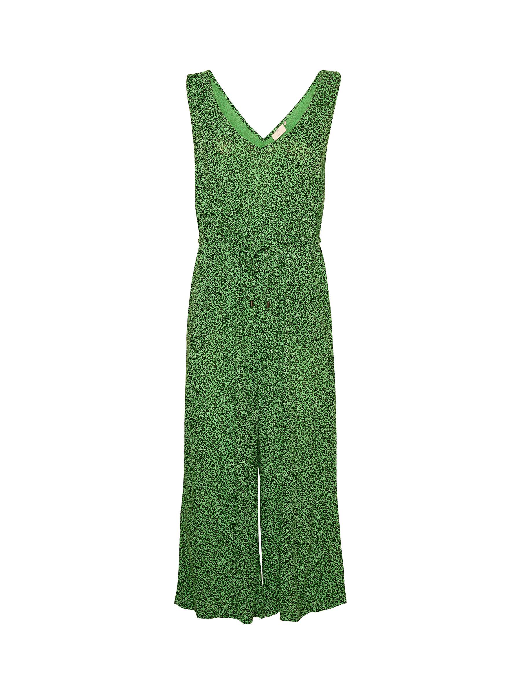 Buy KAFFE Isolde Ditsy Floral Sleeveless Jumpsuit, Poison Green Online at johnlewis.com