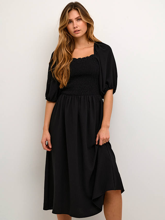 KAFFE Beth Midi Dress, Black