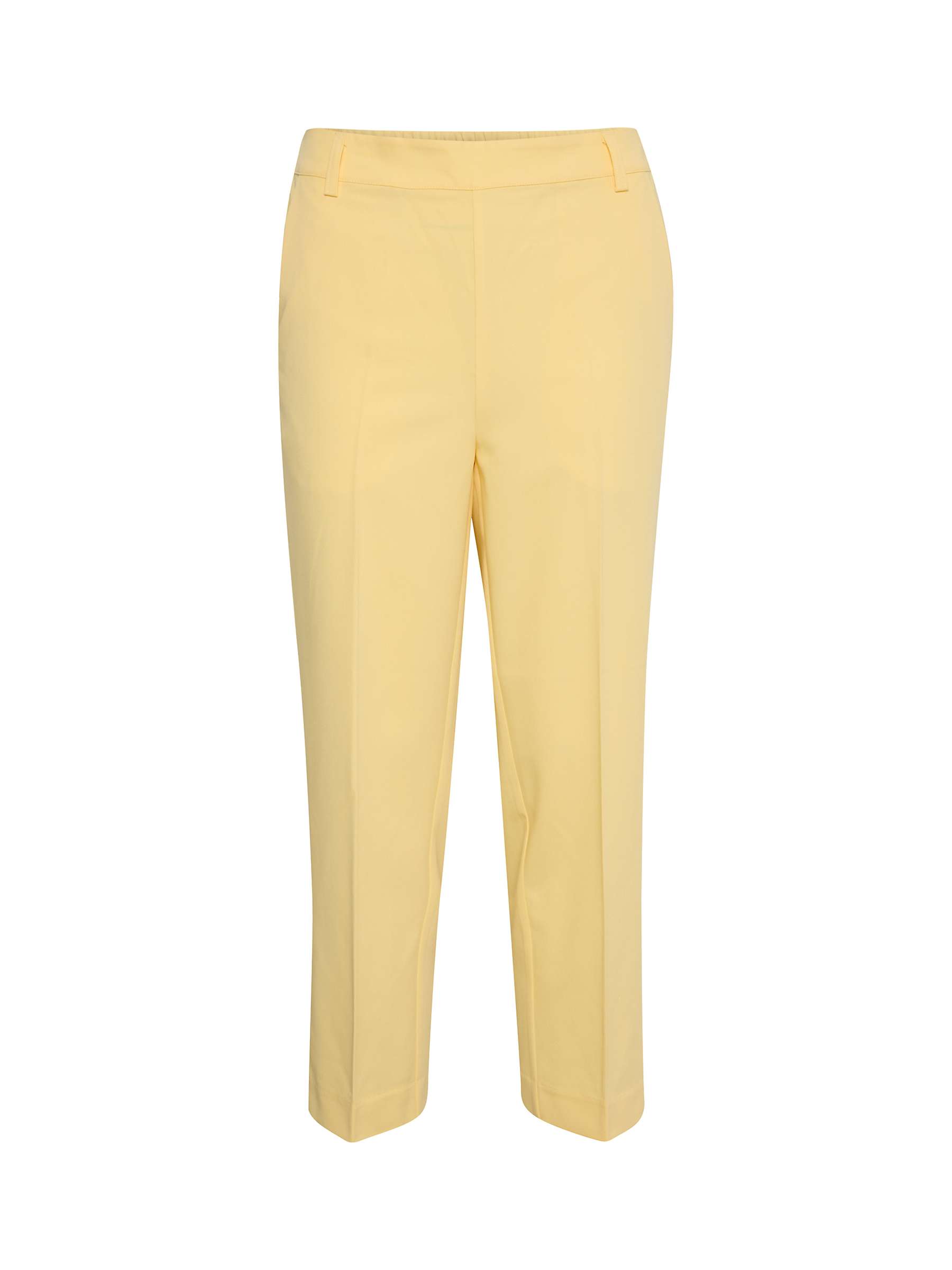 Buy KAFFE Sakura Cropped Trousers, Yellow Online at johnlewis.com