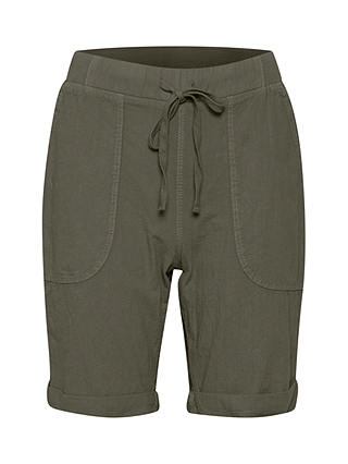 KAFFE Naya Elasticated Shorts, Khaki