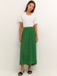 KAFFE Isolde Floral Midi Skirt, Poison Green, Poison Green