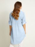 KAFFE Vivian 3/4 Sleeve Shirt Dress, Blue
