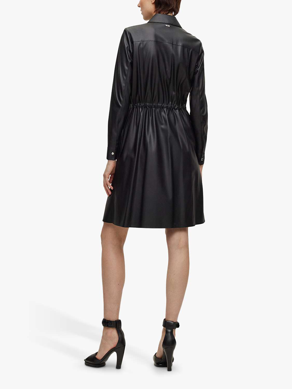 Buy BOSS Daledy1 Shirt Dress, Black Online at johnlewis.com