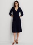 Lauren Ralph Lauren Carlyna Plain Wrap Jersey Dress