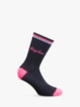 Rapha Logo Socks, Navy/Pink