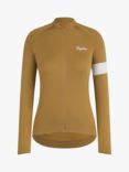 Rapha Core Jersey Long Sleeve Cycling Top, Faded Gold/White