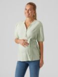 Mamalicious Mercy Lia Maternity Top, Smoke Green