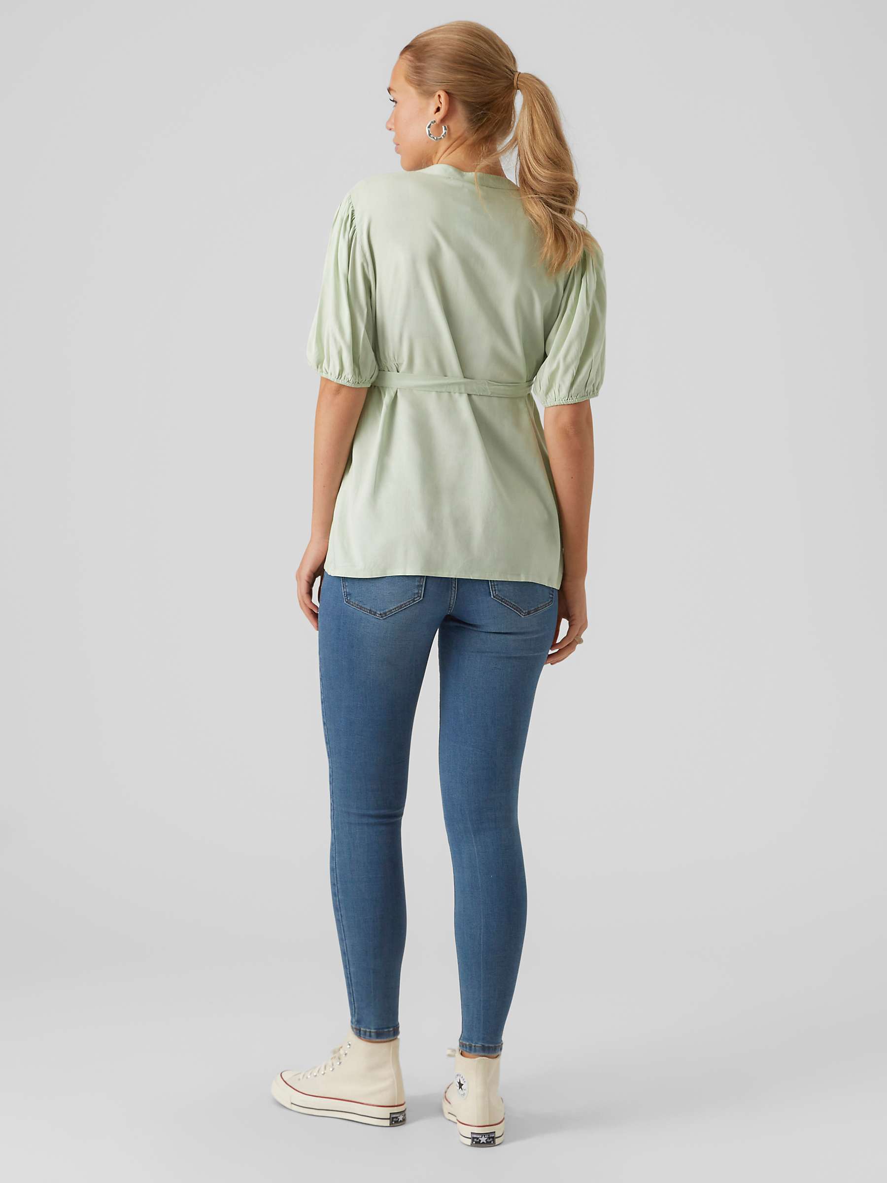 Buy Mamalicious Mercy Lia Maternity Top, Smoke Green Online at johnlewis.com