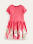 Mini Boden Kids' Unicorn Jersey Dress, Multi