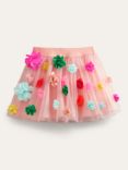 Mini Boden Kids' Tulle Flutter Applique Party Skirt, Pink Ombre