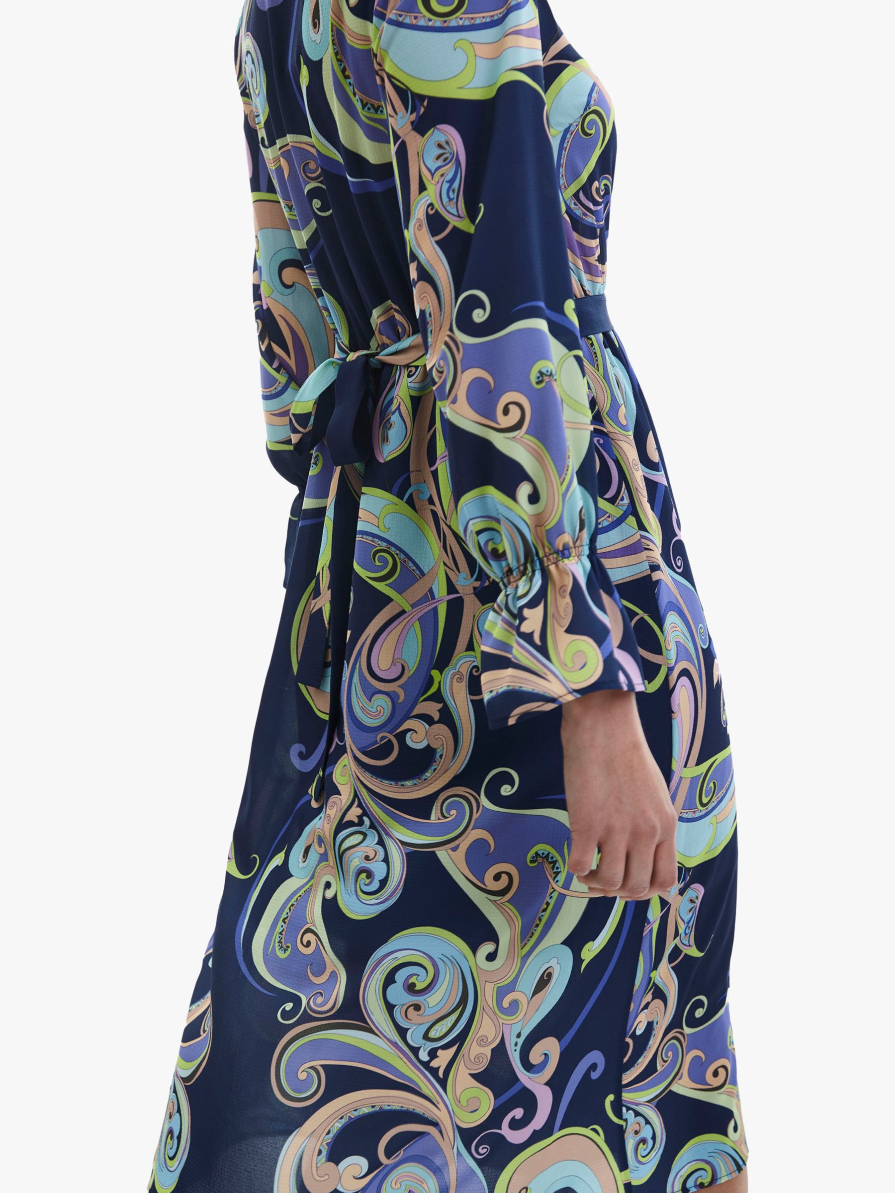 Buy James Lakeland Print Midi Dress, Blue Online at johnlewis.com