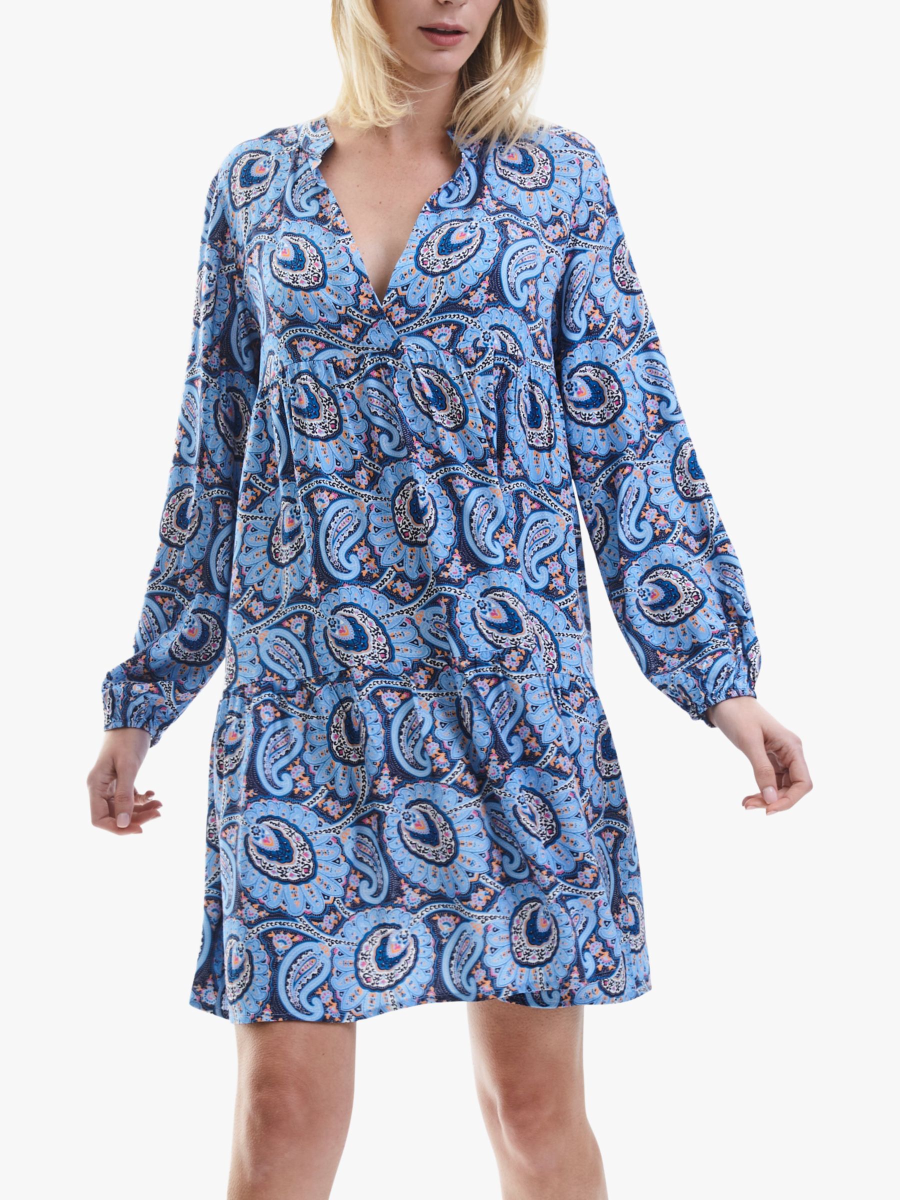 Buy James Lakeland Paisley Print Mini Dress, Blue Online at johnlewis.com