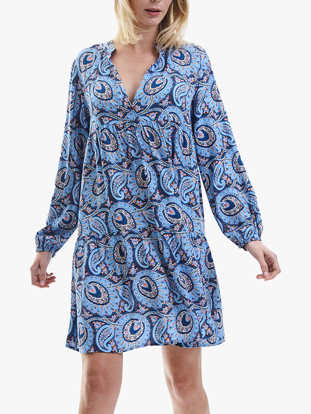 James Lakeland Paisley Print Mini Dress, Blue