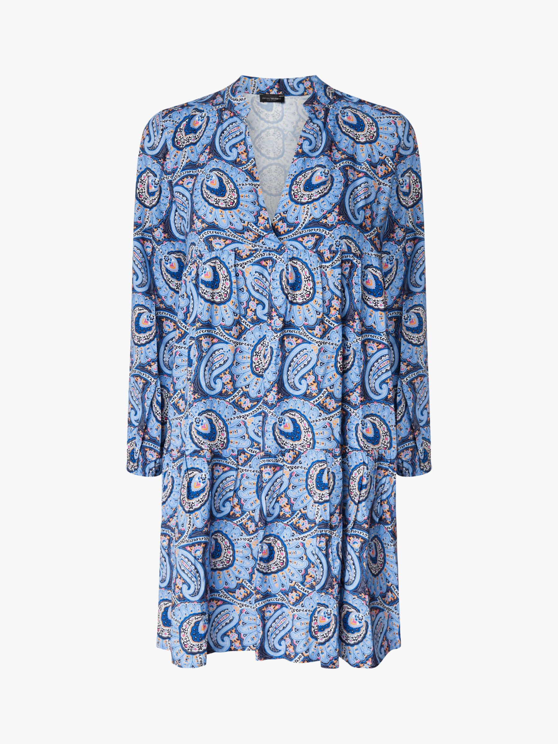 James Lakeland Paisley Print Mini Dress, Blue at John Lewis & Partners